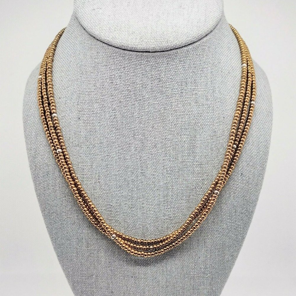 3-Strand SILPADA Sterling Silver Bronze Necklace